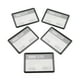 thumbnail image 2 of Estuche de 5 titulares de tarjeta de identificación de tarjeta de crédito de bolsillo vertical con correas para el cuello Negro, 2 of 9