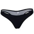 thumbnail image 2 of Women Bikini Bottom Thong Bathing Beach Swimsuit Swimwear, Black, XS, 2 of 8