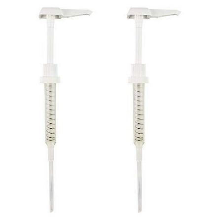 Comfort Axis Heavy Duty Pump Dispenser for 1/2 Gallon Container/Jug, 38/400 Neck Closure with an 11-inch Dip Tube and a Lock Down Head for Lotions, Shampoos, Hand Creams, Glue & Paints (Pack of 2)