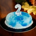 thumbnail image 4 of Mecorevxz Ice and Snow Digital Candles,Blue and White Glitter Birthday Number 2 Candles,Snowflake Glitter 2nd Candles for Kids Adults Birthday Wedding Anniversary Party Supplies, 4 of 7