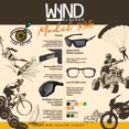 thumbnail image 5 of WYND Blocker Murph Wind Resistant Sunglasses Motorcycle Riding Dry Eye Glasses (M335 - Green, Amber), 5 of 6