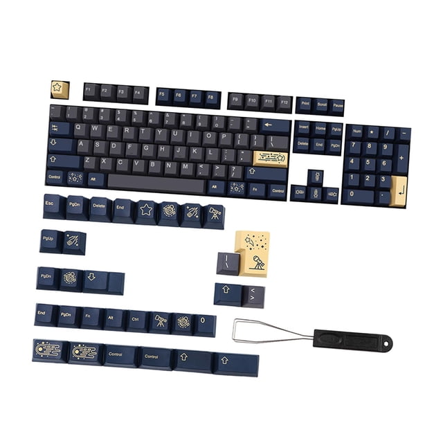 135 Tapas de PBT shamjiam para teclado keycap mecánico de cereza en inglés (EE)