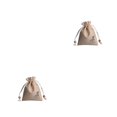 thumbnail image 2 of Inteprter Bolsita fragante de yute de loto, bolsa de papelería, bolsa para eliminación de olores de caramelo, accesorio de luz para armario Marrón claro 2piezas, 2 of 6