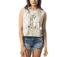 thumbnail image 4 of Women's The Wild Collective White Boston Red Sox Washed Muscle Tank Top, 4 of 4