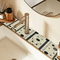 thumbnail image 2 of Yayeee Faucet Mat for Kitchen Sink 14.7" Diatomite Long Splash Guard Pad, Stripes Pattern, 2 of 7