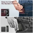 thumbnail image 7 of Allytechgroup Wallet Case for iPhone 15 Plus, Built-in Credit Card Slot RFID Blocking PU Leather Flip Stand Magnetic Closure Case Military Grade Drop Protection for iPhone 15 Plus, Winered, 7 of 7
