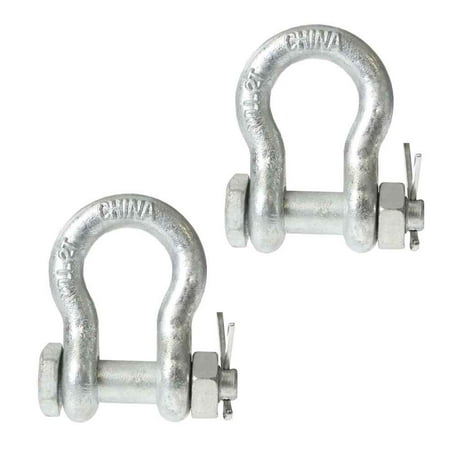 

Anchor Shackle - Bolt Type - 1 Steel - 8.50 Ton – 2 Pack