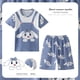 thumbnail image 1 of Pijamas de dibujos animados de Pokémon para niños y niñas, Conjunto de pijama de algodón de manga corta con pantalones cortos de Pikachu para verano, 1 of 4