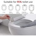 thumbnail image 5 of Toilet Seat Cover - Plush Warm Thick Padded Toilet Seat Cover Mat Non Slip Soft Toilet Seat Cushion Washable Bathroom Warmer with Self-Adhesive Tape, 5 of 8