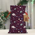 thumbnail image 5 of Pofeuu Space Dinosaur Print Burlap Bags with Drawstrings Drawstring Gift Bags Pouch Bag for Thankgiving Birthday Party Gift Wrapping Treats and Party Favors-Medium, 5 of 9