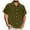 Army Green, variant on T-shirts for men Plus Size under $5 Lapel Collar Short Sleeve Button-Up Shirt Trendy Shirt Black L