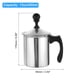 thumbnail image 2 of 1 paquete dispensador de crema batida manual, 13oz/400ml de acero inoxidable de mano DIY con tapa, 2 of 7