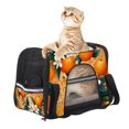 thumbnail image 6 of Tangerine Pet Carrier Bag for s and Small Dogs - Fabric 900D Oxford Cloth Base Material Sherpa Nylon Webbing - Size 17x10x11.8 inches 43x26x30 cm - Travel, 6 of 7