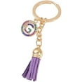thumbnail image 1 of 26 Letters A-Z Decorative Alphabet Initial Charm Keychain for Women Girls Men Teenager Gift, 1 of 2