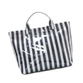 thumbnail image 5 of FVDPWYE Beach Tote Bag Grocery Bag PVC Casual Weekend Bag for Travel Picnic Vacation Black White, 5 of 9