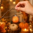 thumbnail image 3 of Cheapark Matte Pumpkin Hanging Ornament Balls, Artificial Tree Wreath Mantel Decor, Halloween Thanksgiving Fall Multicolor Shatterproof Plastic Baubles 15 Pack 1.96 Inch Each, 3 of 7