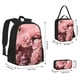 thumbnail image 2 of Easygdp Delicate Pink Carnations Mochila para Niños y Niñas con Set de Caja de Almuerzo y Estuche para Lápices 3 en 1, Mochila Escolar Estampada para Adolescentes, 2 of 7