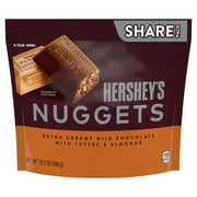Hershey,S Nuggets Extra Creamy Milk Chocolate, Toffee And Almonds Candy Bars, Individually Wrapped, 10.2 Oz Share Pack