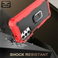 thumbnail image 4 of SaniMore for Samsung Galaxy A72 5G Case with Hidden Bracket Rugged Heavy Duty Protective [Hard PC Back + Silicone Bumper] Shokcproof Anti-drop Tri-layer Hybird Shell for Galaxy A72 5G, Red/Black, 4 of 7