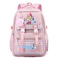 thumbnail image 1 of Bonita mochila Bluey con estampado de bingos, mochila escolar impermeable para estudiantes, gran capacidad, regalo de cumpleaños para niños, papelería para estudiantes, 1 of 3