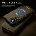 thumbnail image 5 of For Samsung Galaxy A54 5G Case Compatible with MagSafe,Premium PU Leather Wallet Case Flip Cover with [RFID Blocking][Detachable 2 in 1 Wallet/Card Holder][Stand Function] Shockproof Cover,Coffee, 5 of 12