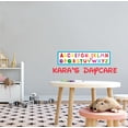 thumbnail image 1 of DAYCARE - Removable Personalized Name Lettering Art Daycare Decoration English Alphabet Multicolored Design Vinyl Wall Decal - Kids Playroom Adhesive Educational Wall Décor Sticker 40" x 16", 1 of 3