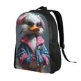 thumbnail image 2 of Fuzoiu Lady Duck Print Laptop Backpack,Work Business Backpacks, Large Capacity Nurse Bag College Bookbag for School, Waterproof Casual Daypack for Travel, 2 of 8