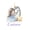 Blue White, variant on Metsweet Dreamy Princess Twin Sheets 3pcs, Cartoon Unicorn Bedding, Blue White,1 Fitted Sheet, 1 Flat Sheet and 1 Pillowcase
