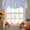 Blue, variant on Farmhouse Blue Thin Lines Tie Up Valance Curtains for Windows, Kitchen Curtains Window Treatments, Modern Striped Minimalist Short Window Shades Valances for Bedroom Bathroom Cafe 42"x12"