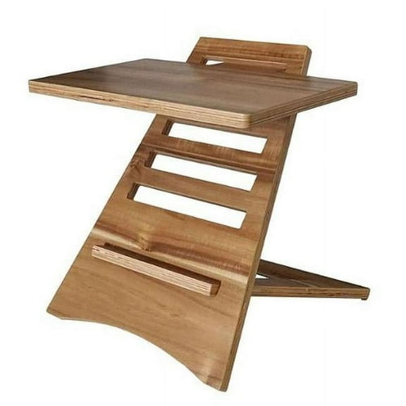 Victor VCTDC150A High Rise Adjustable Wood Laptop Stand, Brown