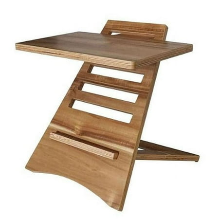 UPC: 0014751001506 | Victor VCTDC150A High Rise Adjustable Wood Laptop Stand Brown