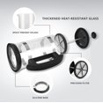 thumbnail image 2 of 1000ML/ 600ML French Press Coffee Maker High Borosilicate Glass House Coffee Brewer Milk Foam Frother Barista Tea Maker, 2 of 8