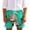 Mint Green, variant on Momihoom Kids' Funny Print Drawstring Shorts, Casual Lightweight Summer Shorts for Boys and Girls