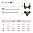 thumbnail image 4 of Kdxio Hybrid Parrot in the Forest Print Women's 2 Piece High Waisted Wrap Spaghetti Strap Summer Swimsuit Bikini Set-Large, 4 of 7