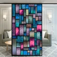 thumbnail image 4 of Película decorativa para ventanas con efecto ladrillo de color para privacidad, pegatinas para ventanas con vitrales, sin pegamento, con adherencia estática, película esmerilada para ventanas, 4 of 5