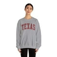 thumbnail image 4 of Texas TX Sweatshirt Gifts Crew Neck Shirt Long Sleeve Unisex, 4 of 7