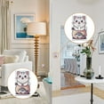 thumbnail image 4 of Yayeee Blank Wall Plate Cover 1-Gang 4.5"x2.7" Home Unused Decorative Outlet, White Cute Cat, 4 of 7