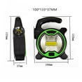 thumbnail image 2 of EeaseCA COB LED Portable Spotlight Searchlight Outdoor Camping Light Mini Lantern Handheld Work Light Flashlight for Camping Lawn without Battery (Green), 2 of 7