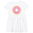 thumbnail image 3 of Inktastic Light Pink Donut Girls Toddler Dress, 3 of 5