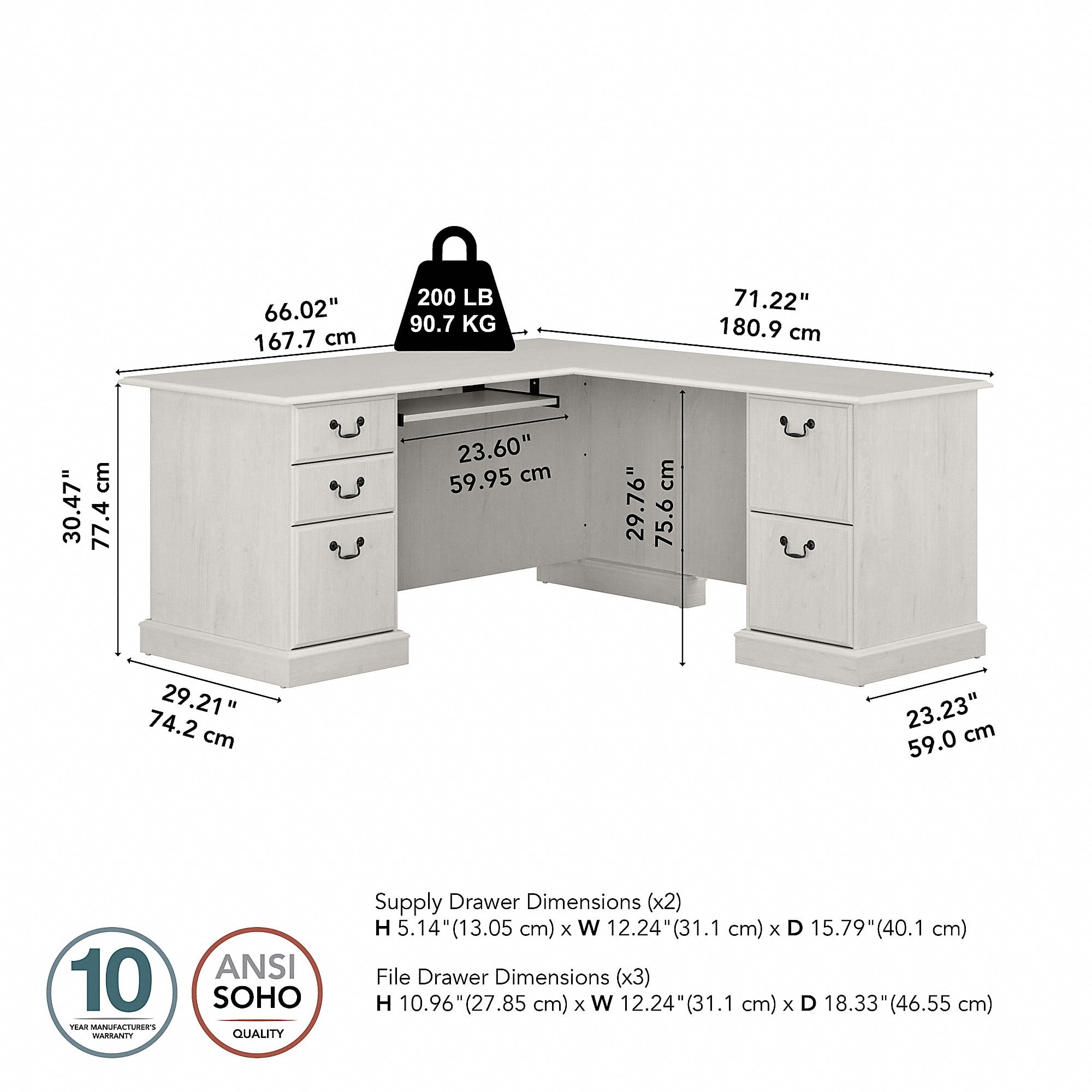 bush furniture saratoga l shaped computer desk