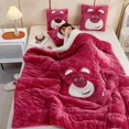 thumbnail image 3 of Manta de invierno con bordado de Stitch de Disney, nueva manta de almohada 2 en 1 con Mickey Mouse, para sofá, oficina, siesta, regalos de Navidad, 3 of 5