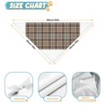 thumbnail image 6 of Dog Bandana 2 Pack,Brown Beige Plaid Checkered Pattern Bandanas for Dogs,Cat Bandana,Small/ Large Dog Bandana 2 Size,Dog Bandanas, 6 of 6