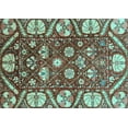 thumbnail image 1 of Ahgly Company Indoor Rectangle Abstract Light Blue Modern Area Rugs, 6' x 9', 1 of 4