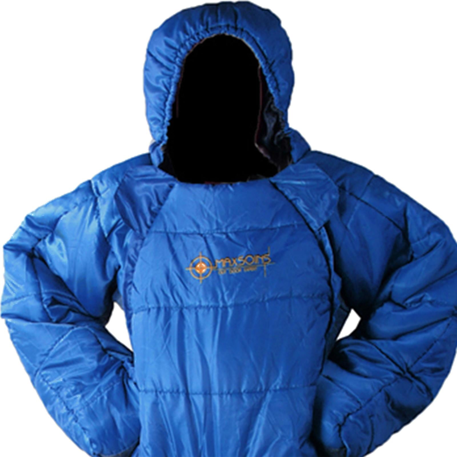 Dualoai Adult Wearable Sleeping Bag with Arms Legs, Zipper Design Easy to Wear Off M M
