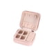 thumbnail image 1 of Jumpingount Caja de almacenamiento de joyas con cremallera de gran capacidad, estuche de exhibición de cuero PU, organizador para fiesta de boda, anillo, Ropa, zapatos y accesorios Miscelánea Rosado Jumpingount AP011996-01, 1 of 6