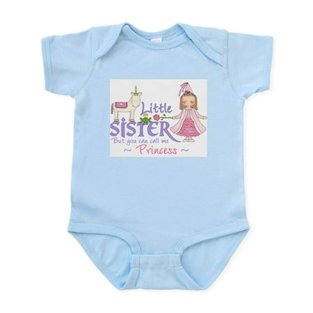 

CafePress - Unicorn Princess Little Sister Infant Bodysuit - Baby Light Bodysuit Size Newborn - 24 Months