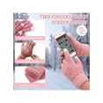 thumbnail image 4 of Women Knitted Hat Scarf Gloves Set, 3Pcs Winter Cold Weather Set with Knit Beanie Cap Touch Screen Gloves Circle Neck Scarf for Adults Sports Outdoor,, 4 of 4