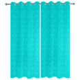 thumbnail image 2 of Outdoor Curtains for Patio Waterproof, Turquoise Plaid Windproof Pravicy Outside Porch Blackout Curtain, Geometric Leaf Diamond Morocco Abstract Sun Blocking Curtains for Cabana 2 Panels 54"x95", 2 of 9