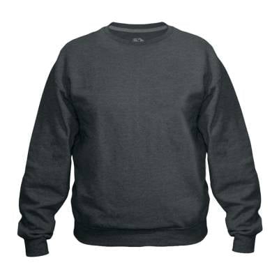Sudadera Fruit of the Loom Talla CH Cuello Redondo Gris Obscuro Jaspe