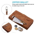 thumbnail image 5 of BEIYOYO Samsung Galaxy S22 Ultra Case Wallet with Card Slot Premium Soft PU Leather Zipper Flip Folio with Wrist Strap Kickstand Protective for Samsung S22 Ultra Wallet Case -Rose Gold, 5 of 6